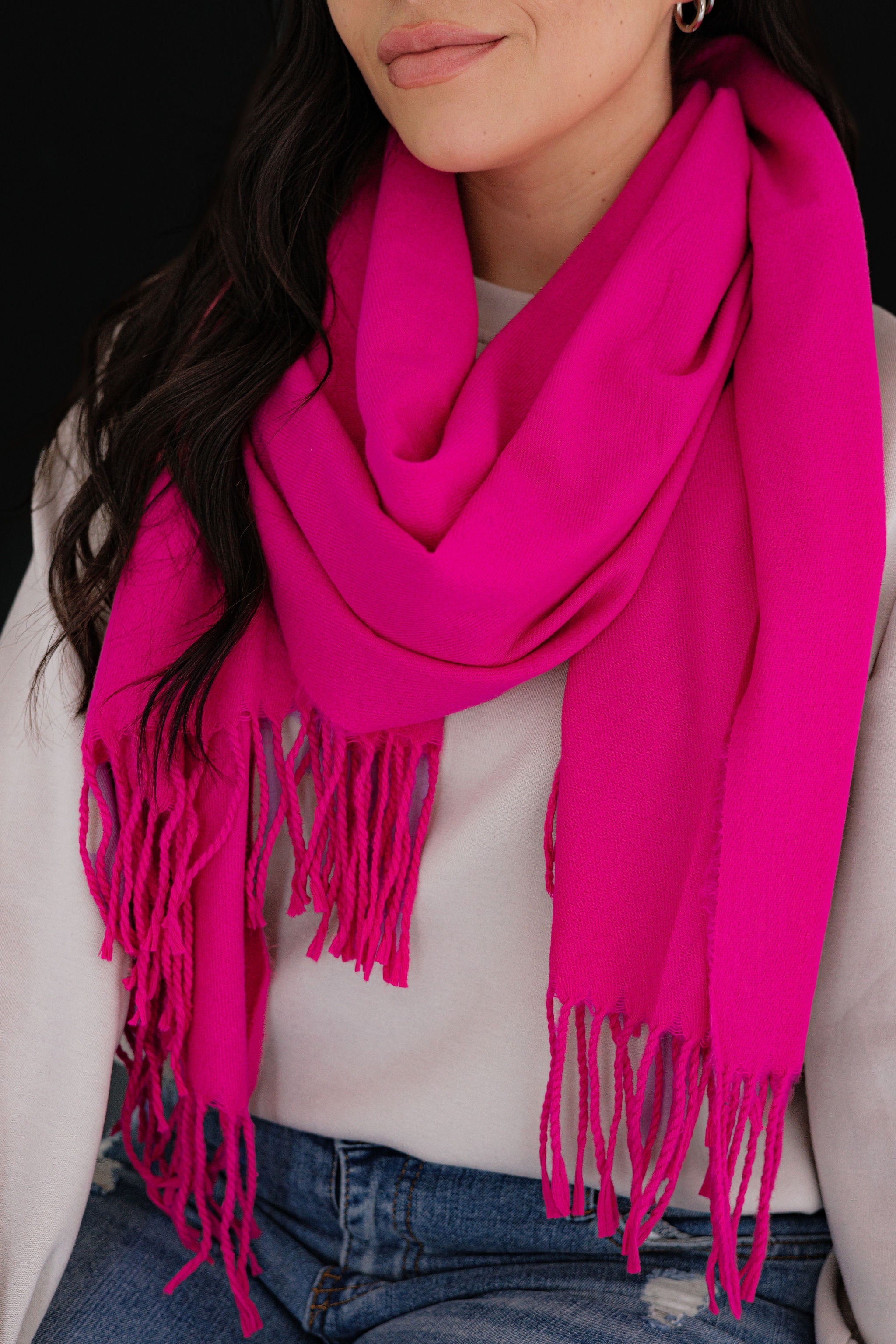Winter Scarf 40 Bright Pink