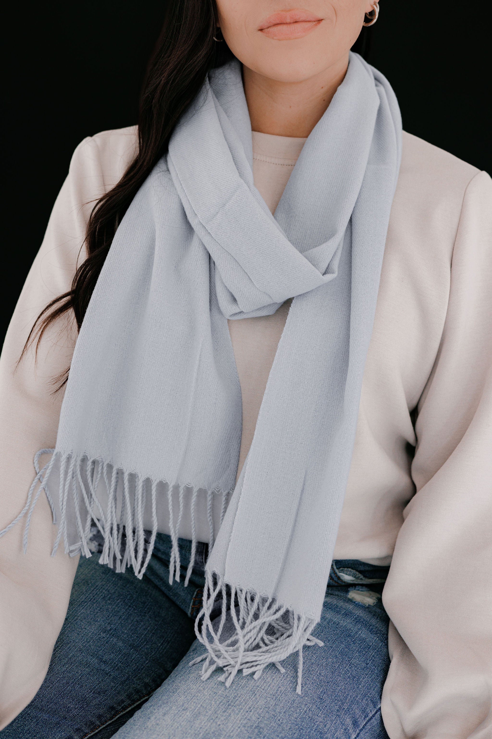 Winter Scarf 45 Light Grey