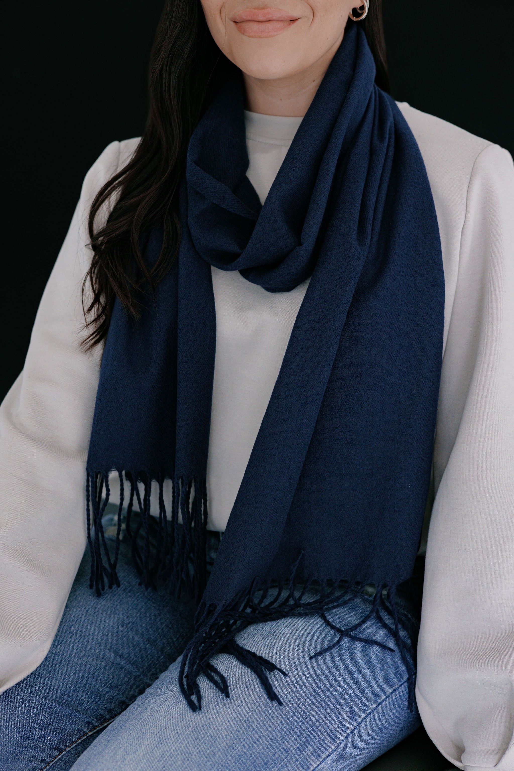 Winter Scarf 45 Navy