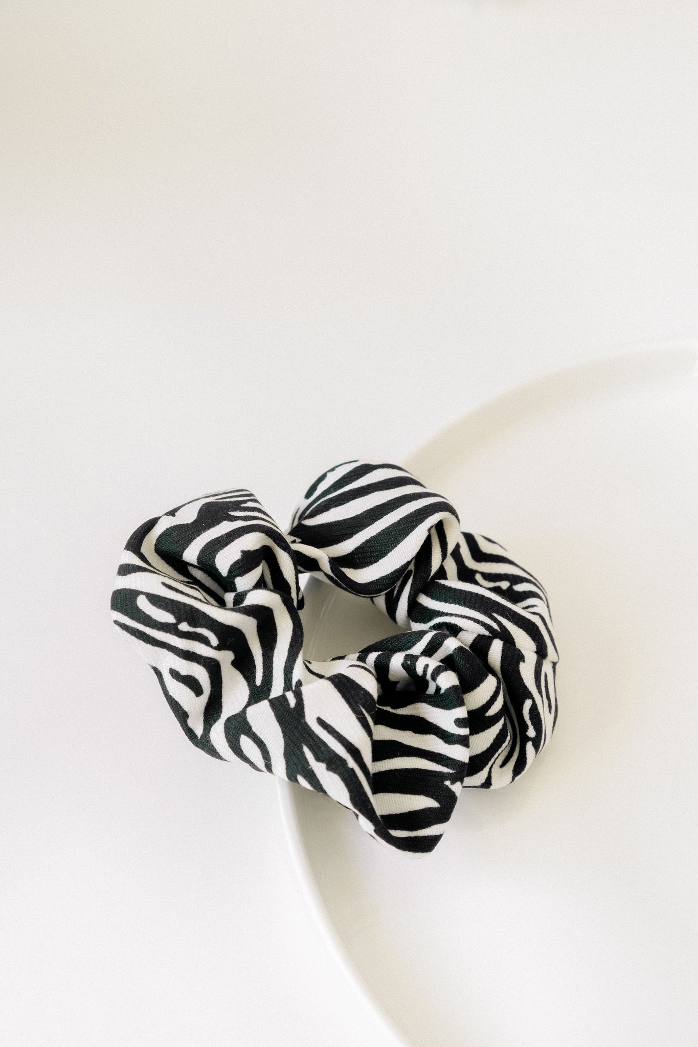 Zebra Print Scrunchies