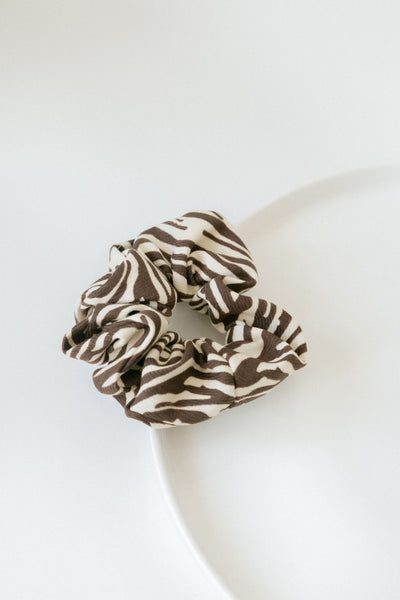 Zebra Print Scrunchies