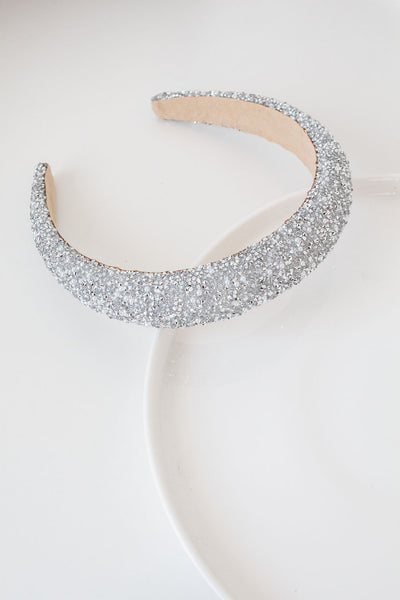 Padded Pearl &  Diamanté Alice Band