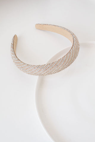 Padded Diamanté Alice Band