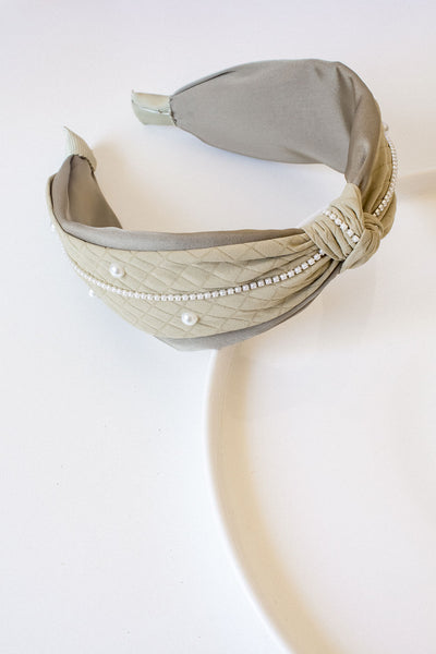 Knotted Pearl Alice Band