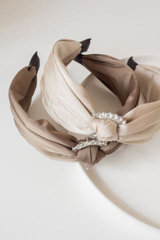 Buckle Knotted Satin Alice Band