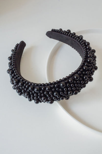 Bulky Multiple Pearl Beaded Alice Band