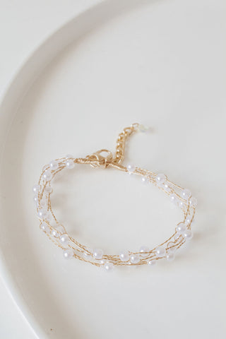 Wirework Pearl Bracelet