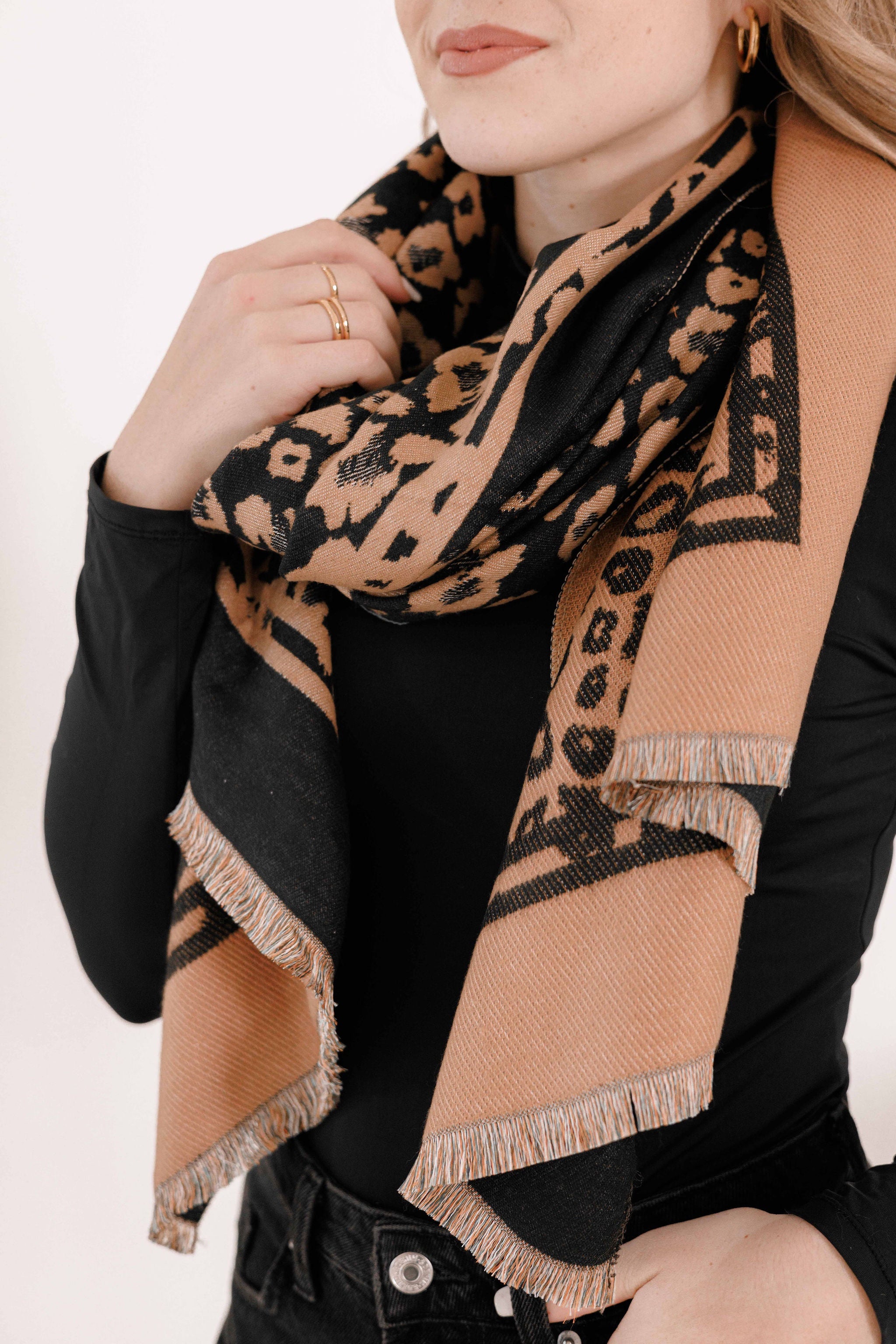 Winter Scarf 61 Black B
