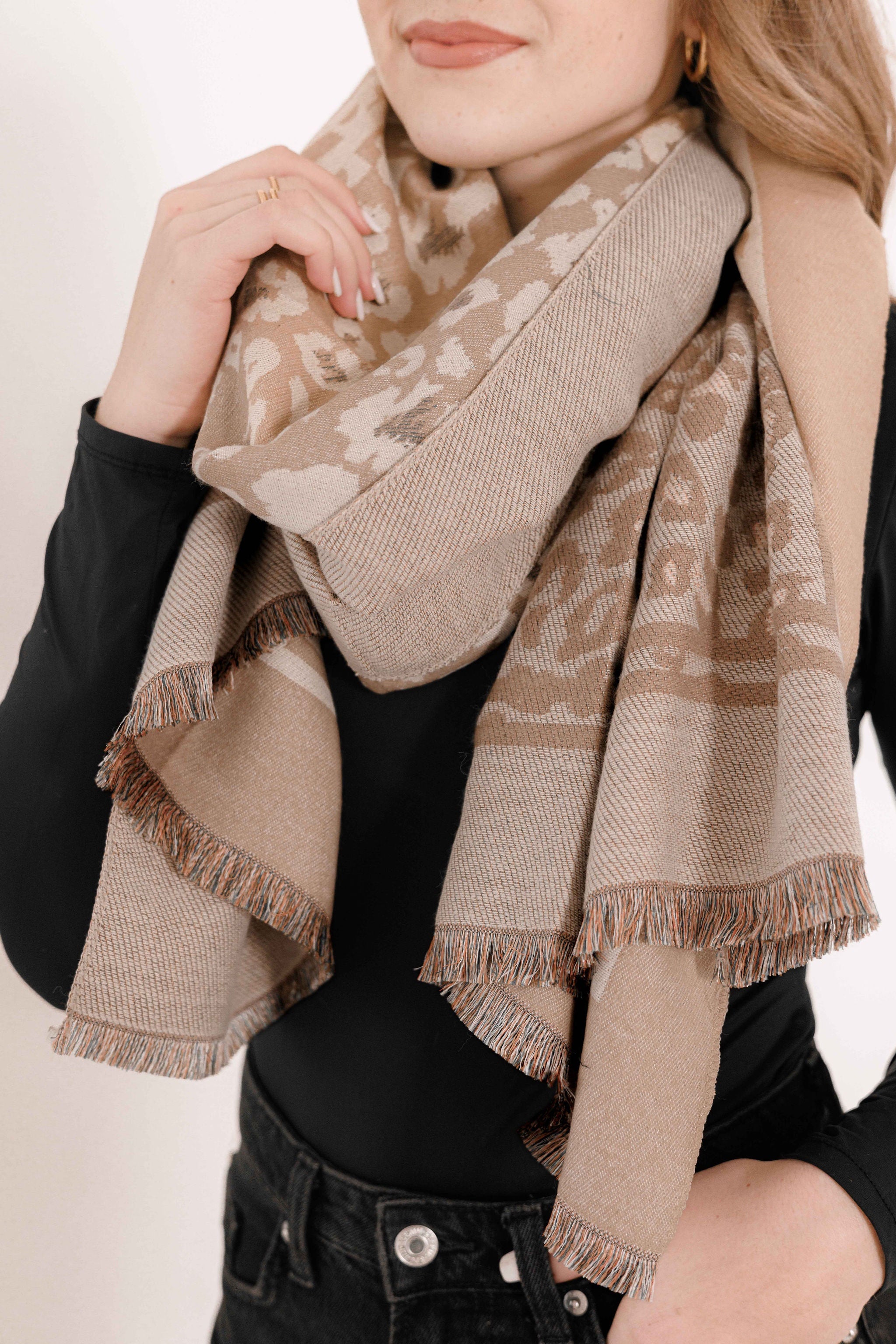 Winter Scarf 61 Beige