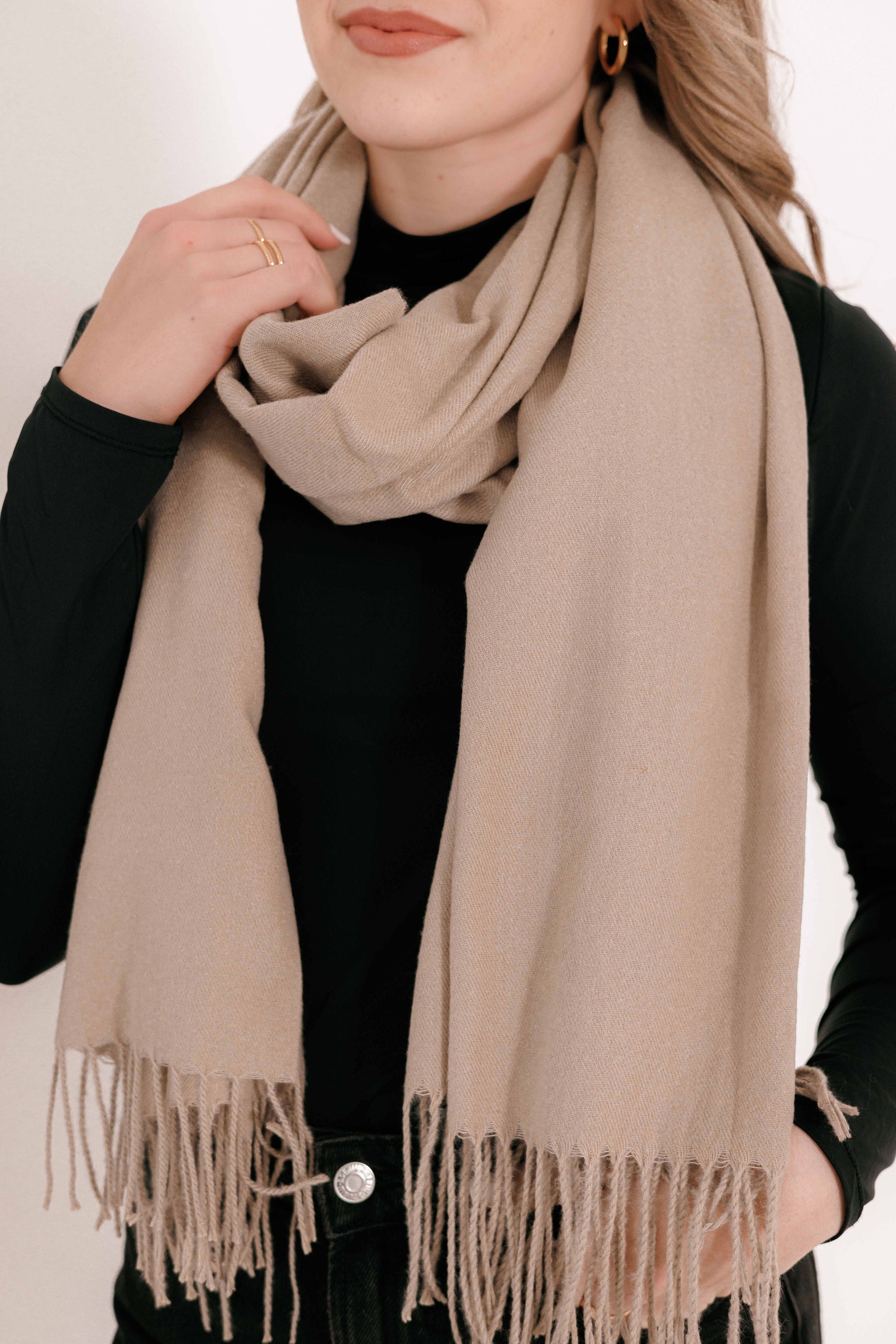 Winter Scarf 59 Beige