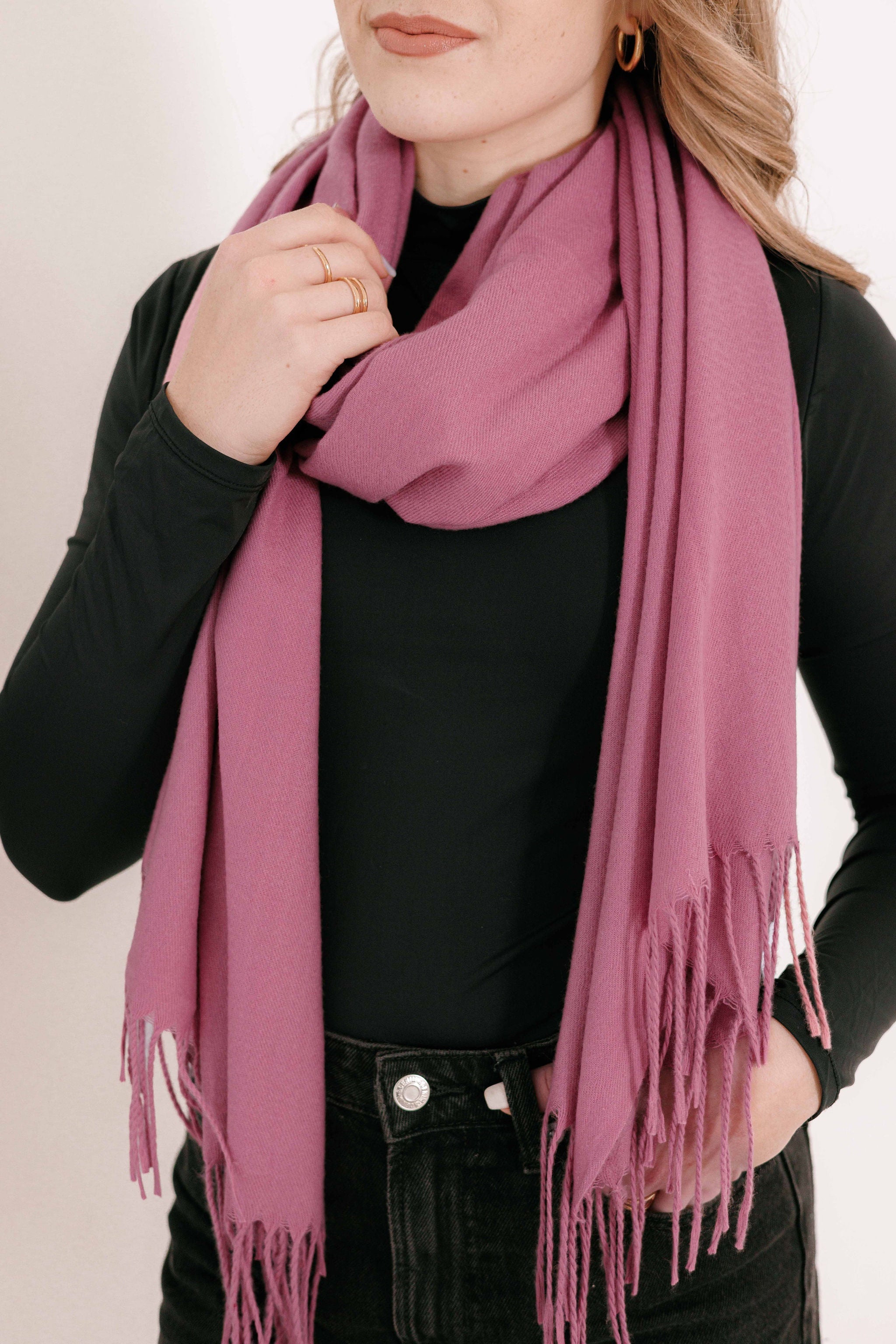 Winter Scarf 59 Light Pink