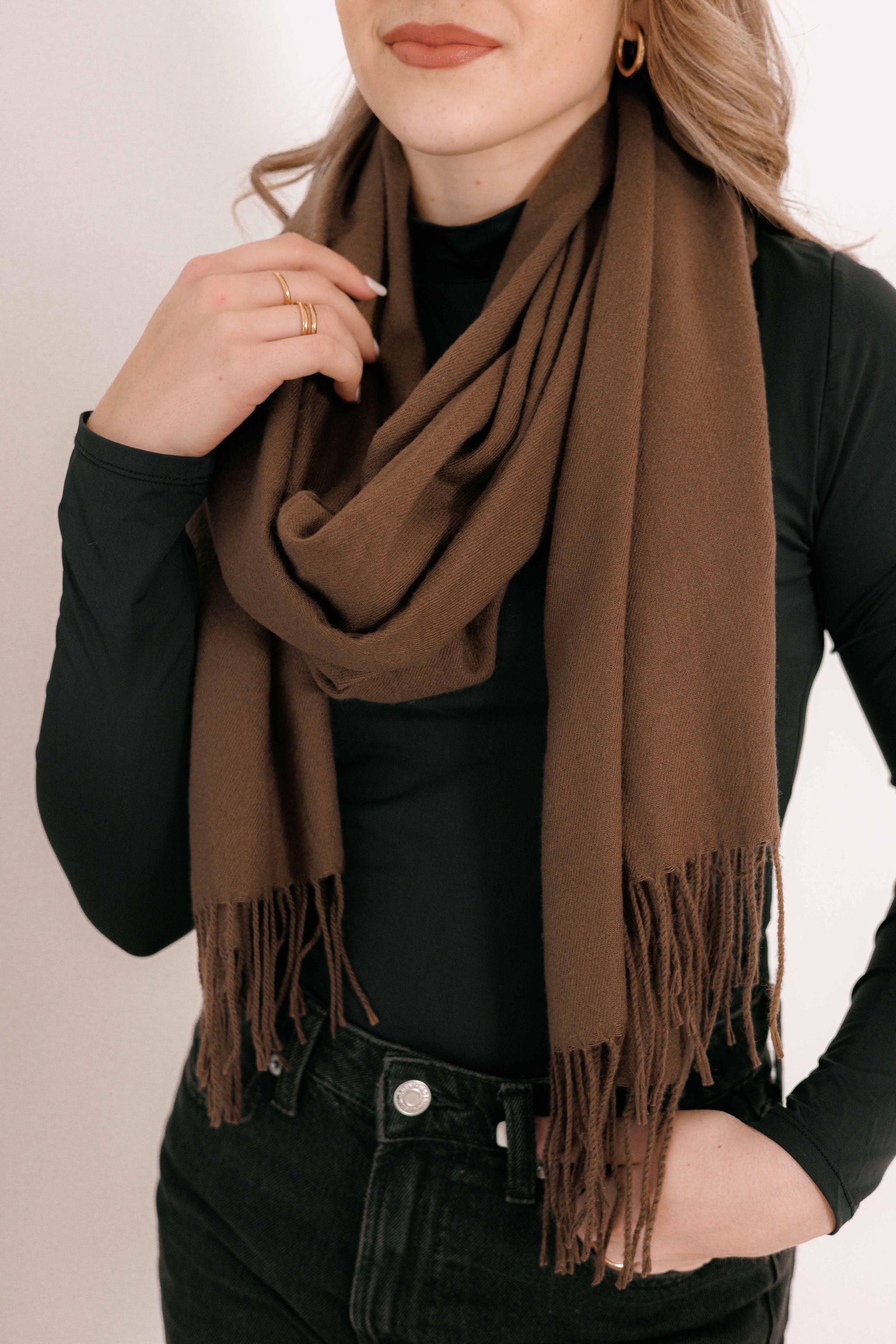 Winter Scarf 59 Brown