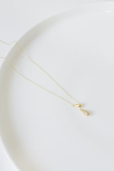 Double Teardrop Necklace