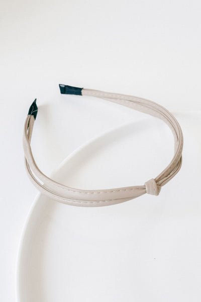 Knotted Pleather Alice Band