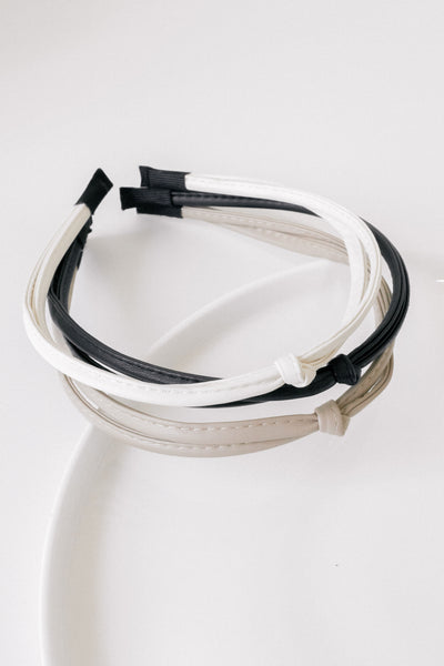 Knotted Pleather Alice Band