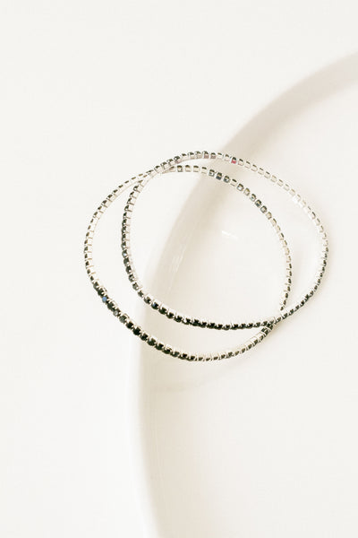 Stretch Diamanté Tennis Bracelet