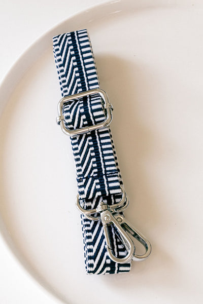 Thin Striped Handbag Strap