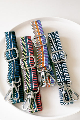 Thin Striped Handbag Strap