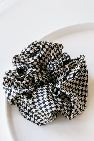 Black & White Pattern Scrunchie