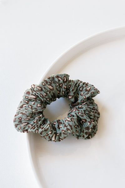 Thin Animal Print Scrunchie