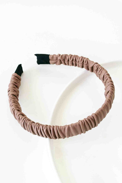 Pleather Scrunched Alice Band