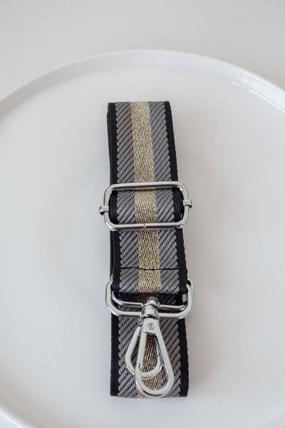 Striped Print Handbag Strap