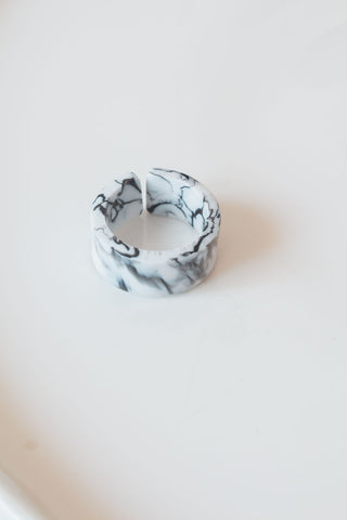 White Marble Ring