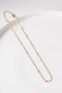 Multi-coloured Gold Necklace
