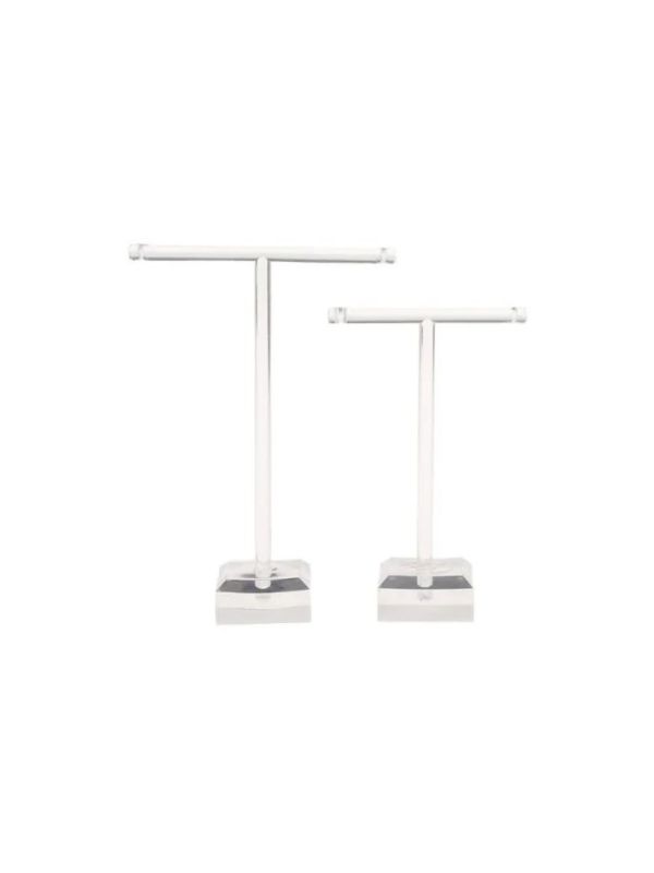 Set of 2 Acrylic Earring T-Bars – Clear