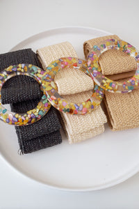 Women's Multi-Coloured Buckle Belt