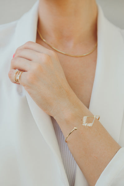 Diamanté & Gold Bracelet