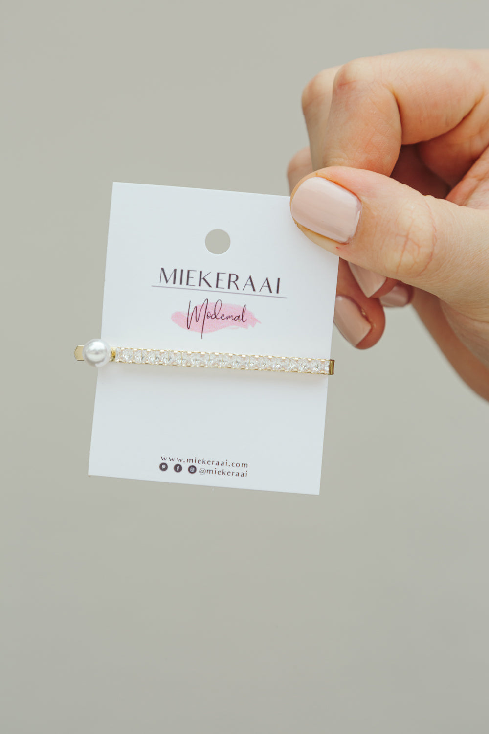 Diamanté & Pearl Hair Clip