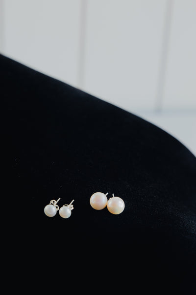 Sterling Silver Freshwater Pearl Studs