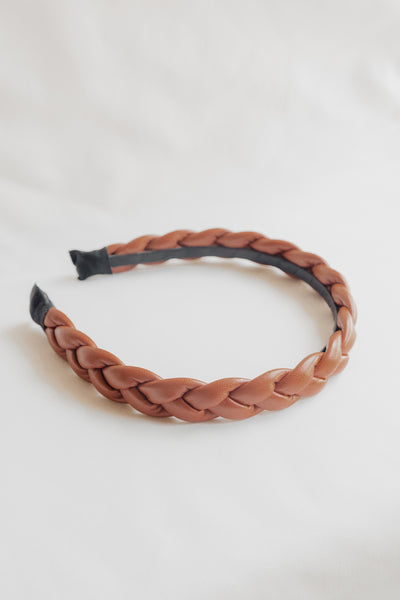 Braided Pleather Alice Band