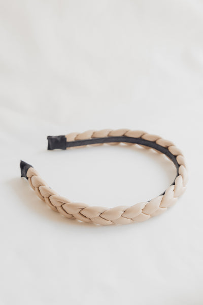 Braided Pleather Alice Band