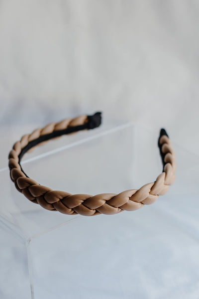 Braided Pleather Alice Band