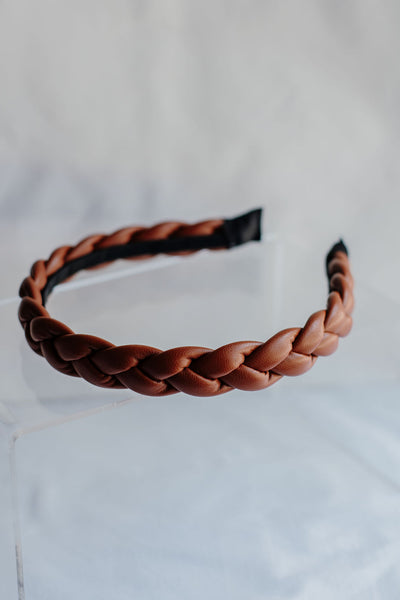 Braided Pleather Alice Band