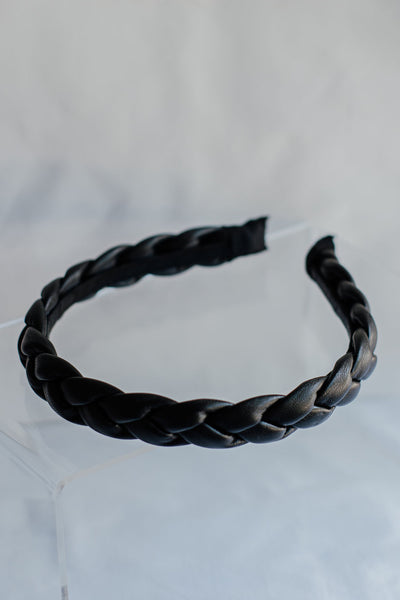 Braided Pleather Alice Band