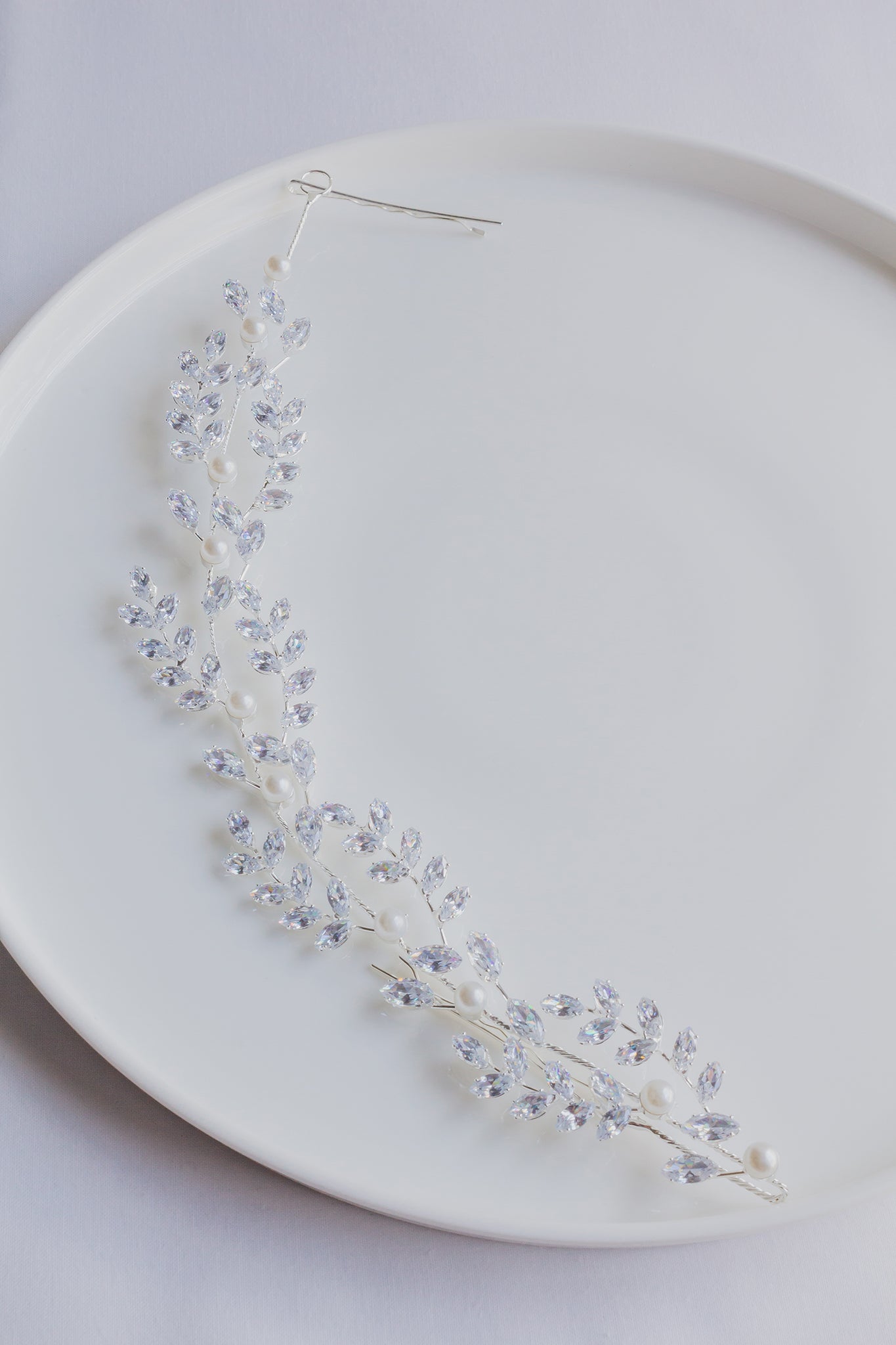 Pearl & Crystal Hair Vine