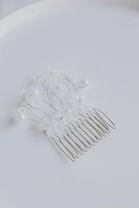 Floral Beaded Bridal Hair Comb
