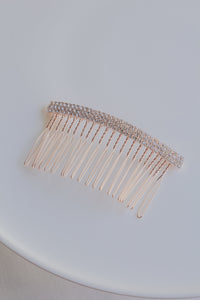 Plain Diamanté Bridal Hair Comb