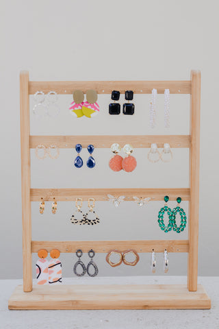 Wooden Multi Earring Stand