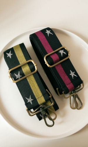 Striped Star Handbag Strap